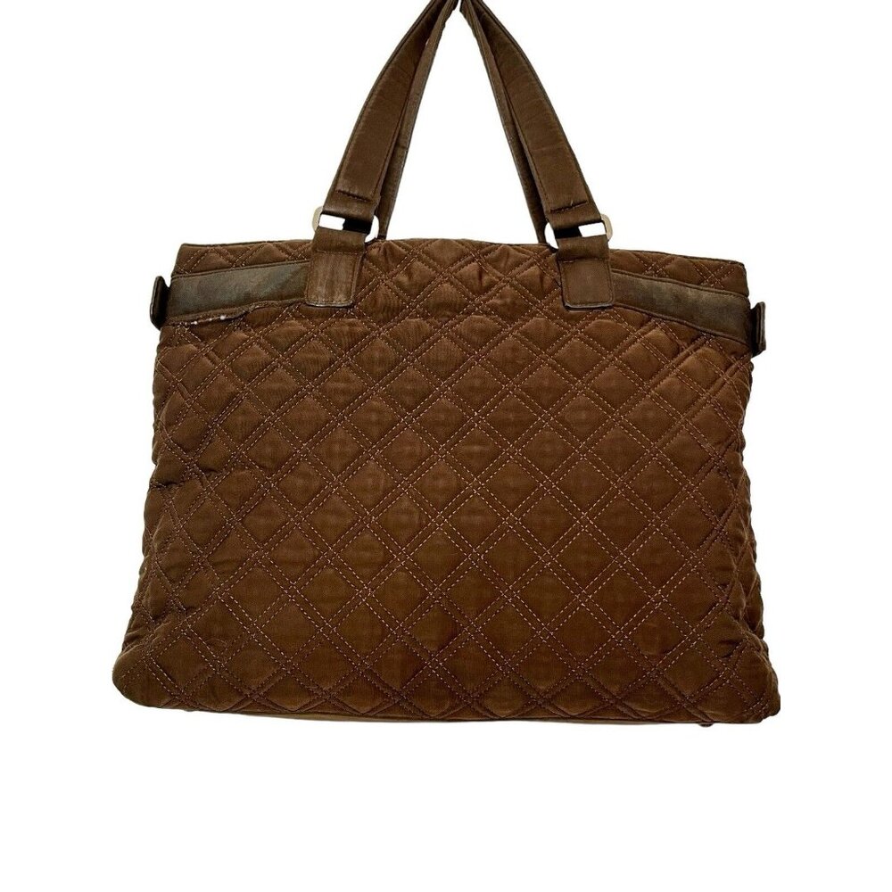 Vera Bradley Brown Quilted Microfiber Tote Shoulder Bag/Hand Bag & Wallett - Picture 3 of 16